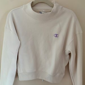 Champion Mock Neck Reverse Weave Sweater
